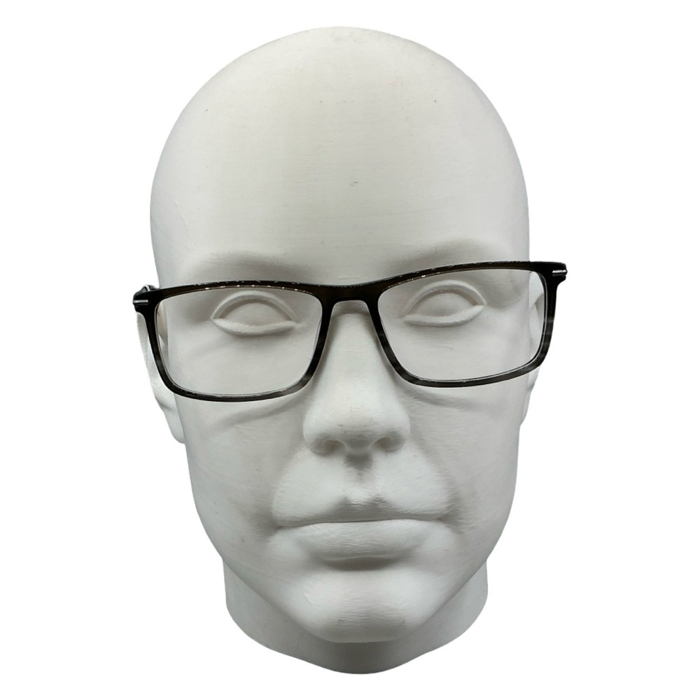 Andrew MV041 Mens Eyeglasses Khaki Grey Rectangular Frame 54-16-140